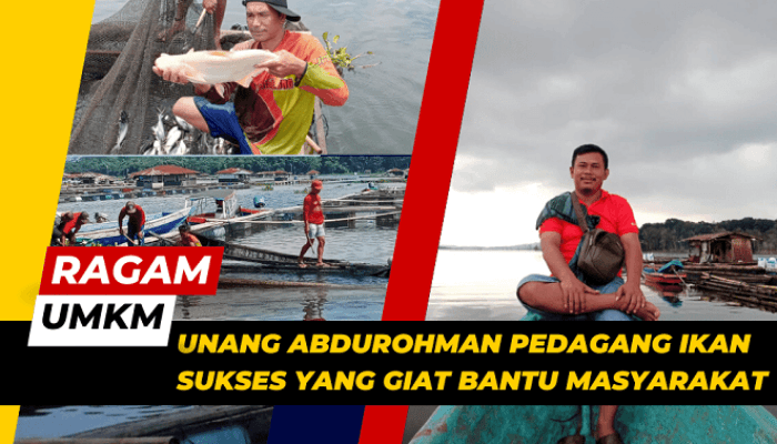 Unang Abdurohman  Pedagang Ikan Sukses Yang  Giat Bantu  Masyarakat