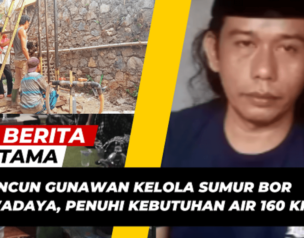 Cuncun Gunawan Kelola Sumur Bor Swadaya,  Penuhi Kebutuhan Air 160 KK