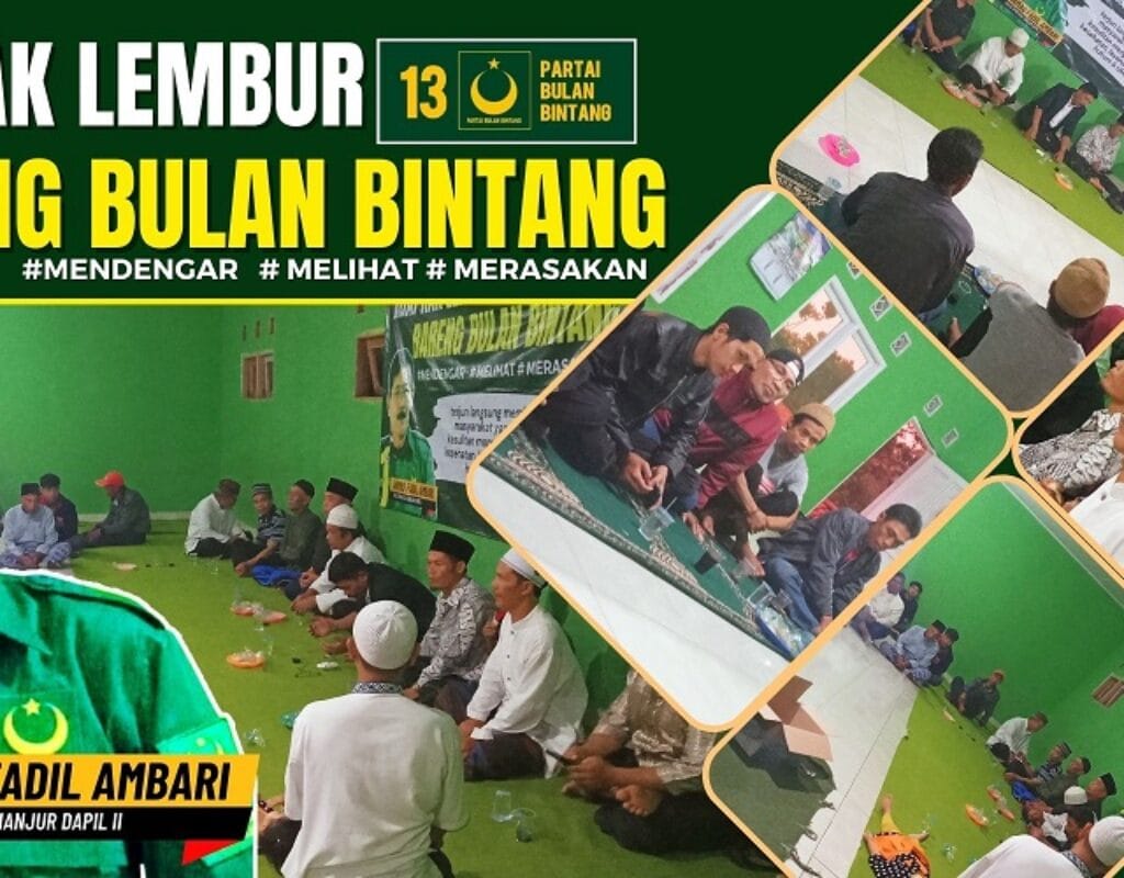 Ahmad Fadil : Mendengar, Melihat dan Merasakan Perlu terus di Pupuk oleh seluruh Kader Bulan Bintang Di Cianjur.