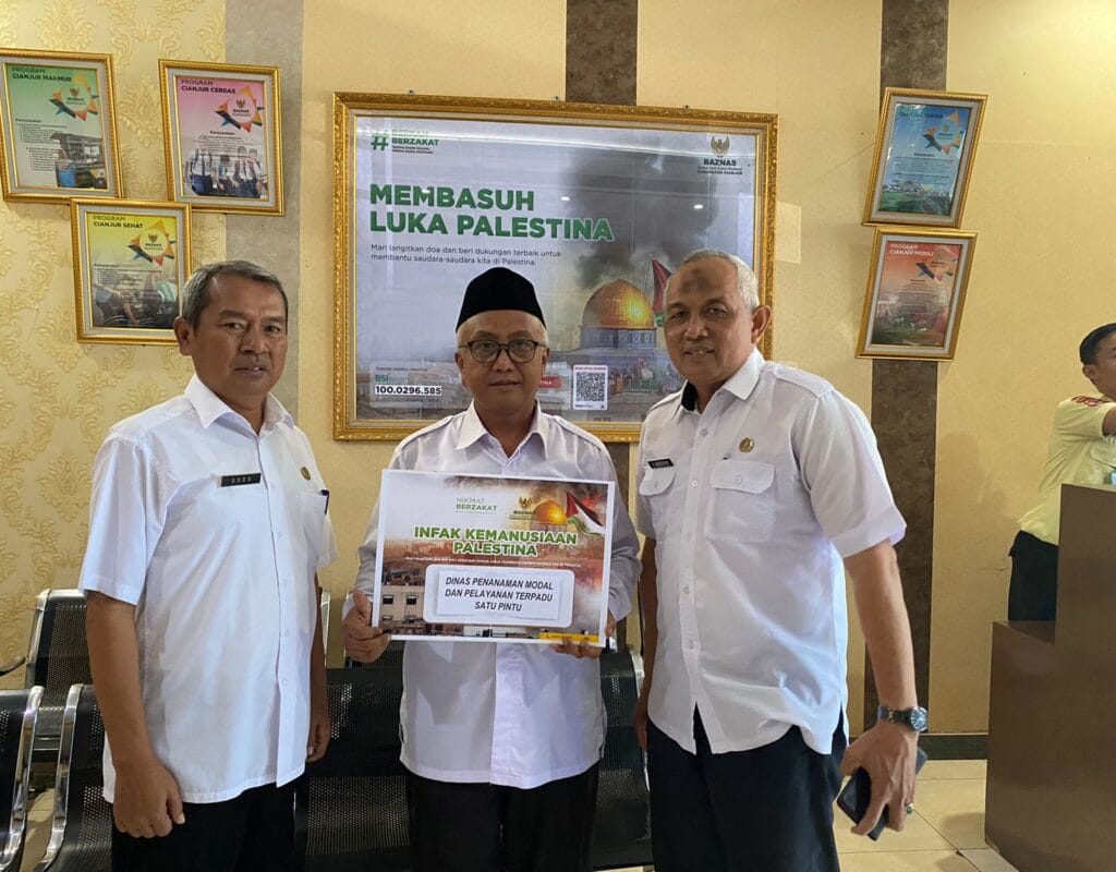 BAZNAS Cianjur Terima Infak Kemanusian Palestina