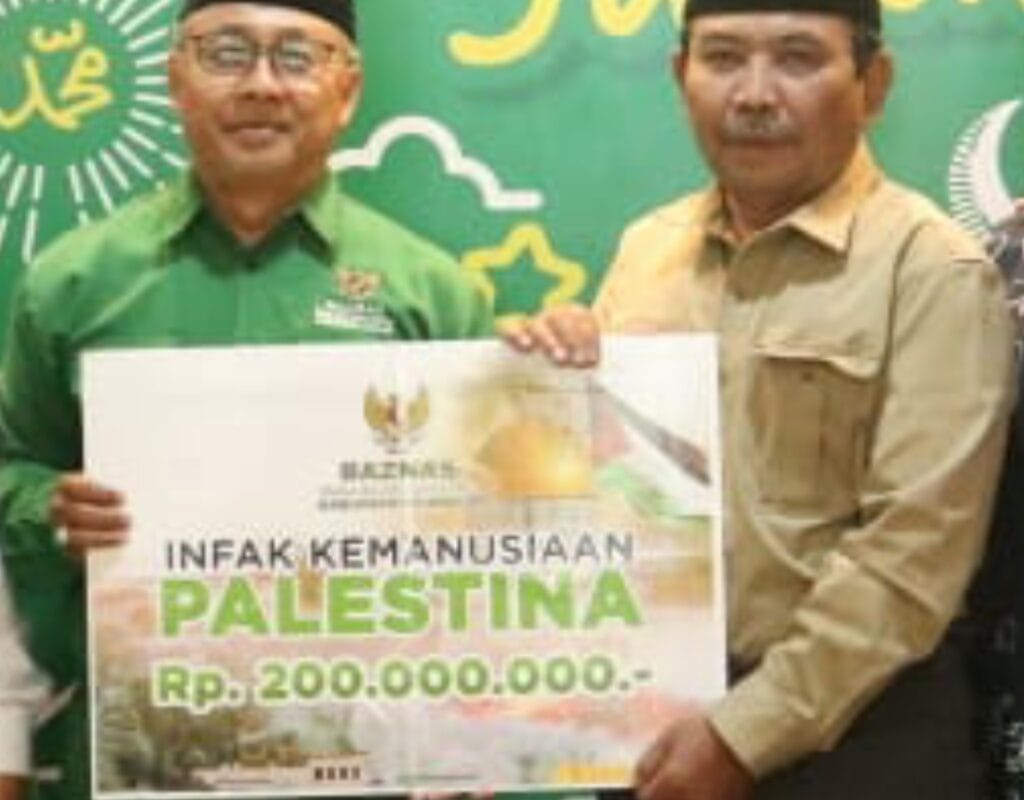 Bantuan  Peduli Palestina Terus Disalurkan Baznas Cianjur Telah Memberikan Total  Rp 780,5 Juta